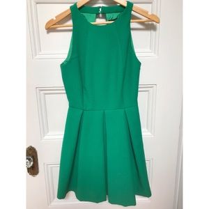 Green Zara Fit and Flare Dress